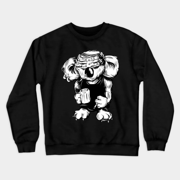 Australian Hatebreed Koala Drop Bear Crewneck Sweatshirt by silentrob668